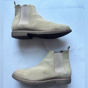 Steve Madden Men's Highline Chelsea Boots, Tan (Sand) Suede Leather